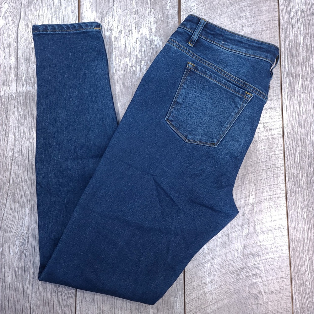 Prana Skinny Jeans Womens Size 10 Blue Tall Inseam Stretch Denim Indigo